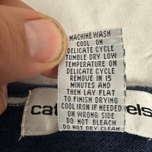 Cathy Daniels Womens Size L Striped Short Sleeve Pullover Top w/Pockets - Picture 4 of 4